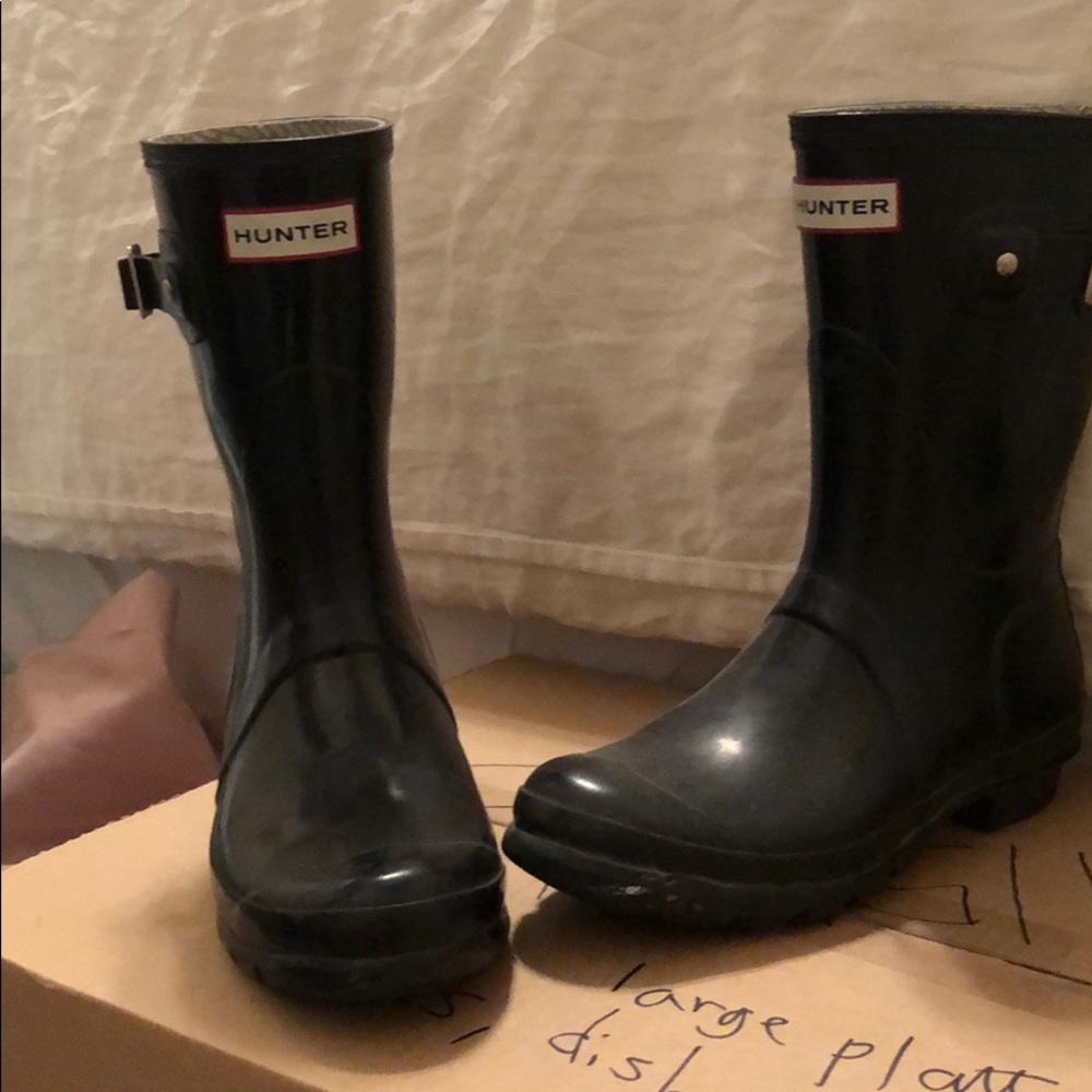Hunter short rain boots